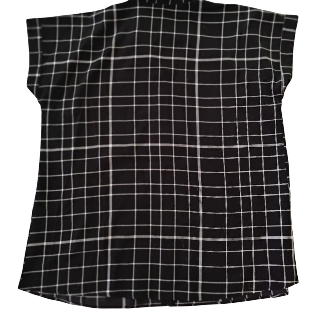 Motherhood Maternity Black and White Cap Sleeve Blouse Size S - Picture 5 of 7